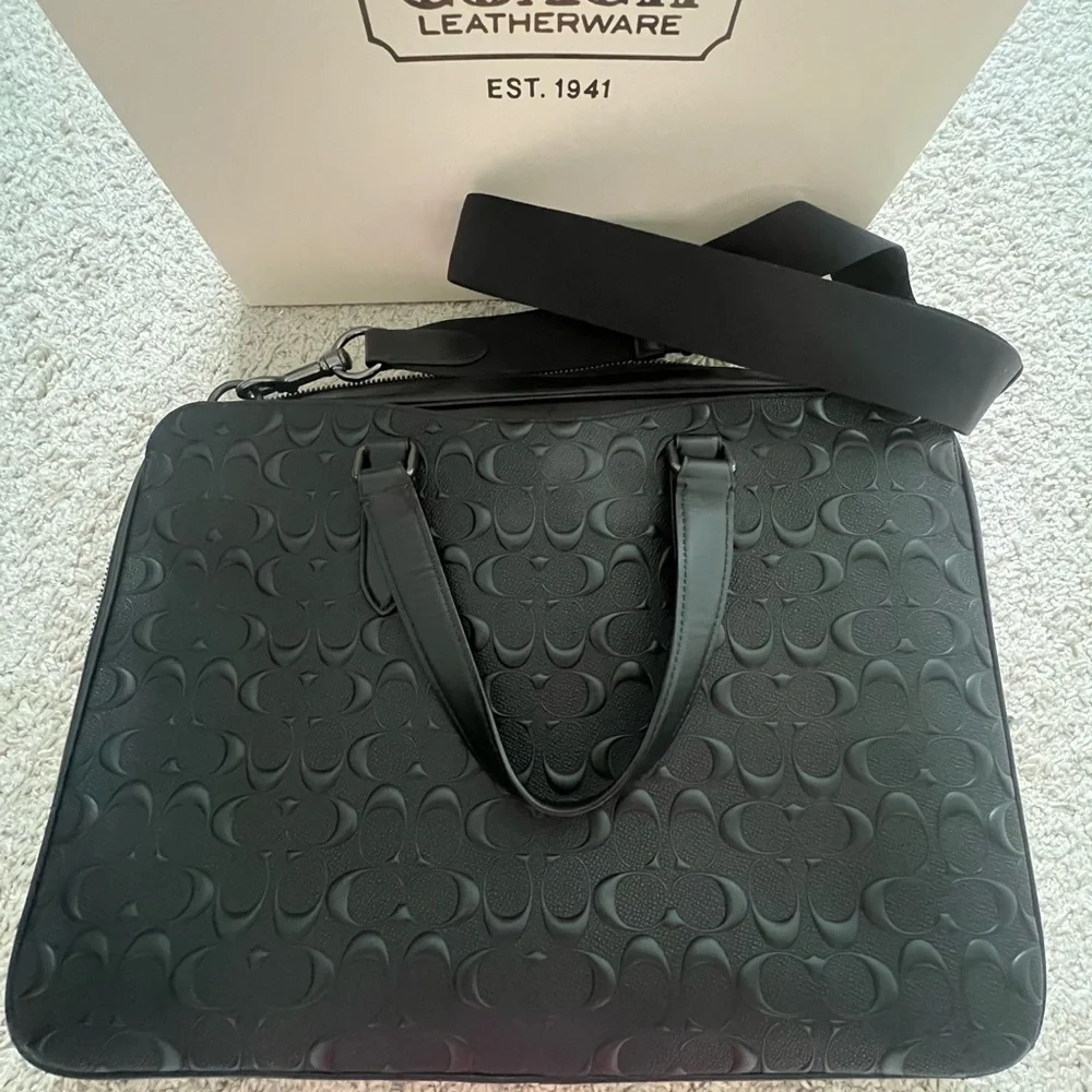 Graham Slim Brief In Signature Monogram Leather
